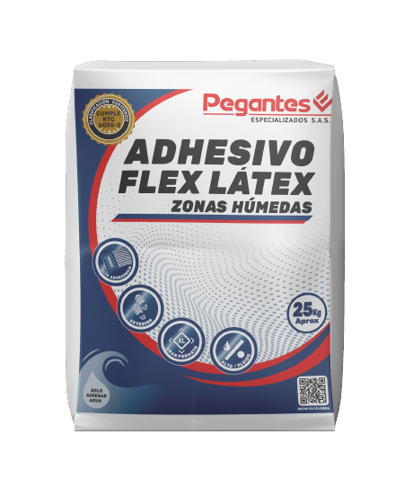 Adhesivo Flex Látex Zonas Húmedas